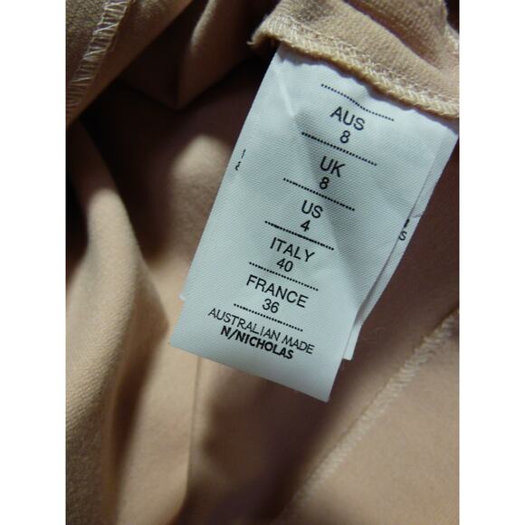 $220 N Nicholas Petal Pink Ponti Wrap Front Skirt 4 US 8UK NWT - Picture 11 of 11